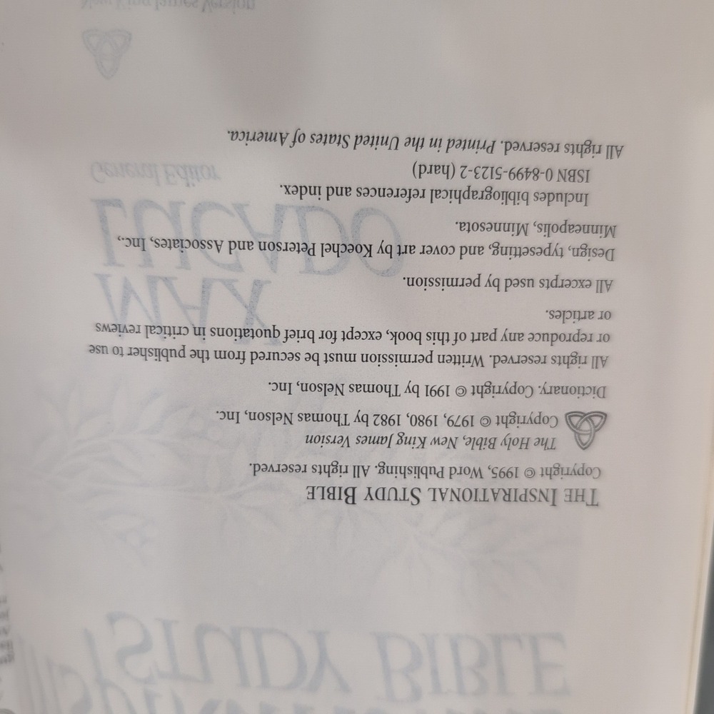 The Inspirational Study Bible‎ Max Lucado New King James Version NKJV - Picture 7 of 7